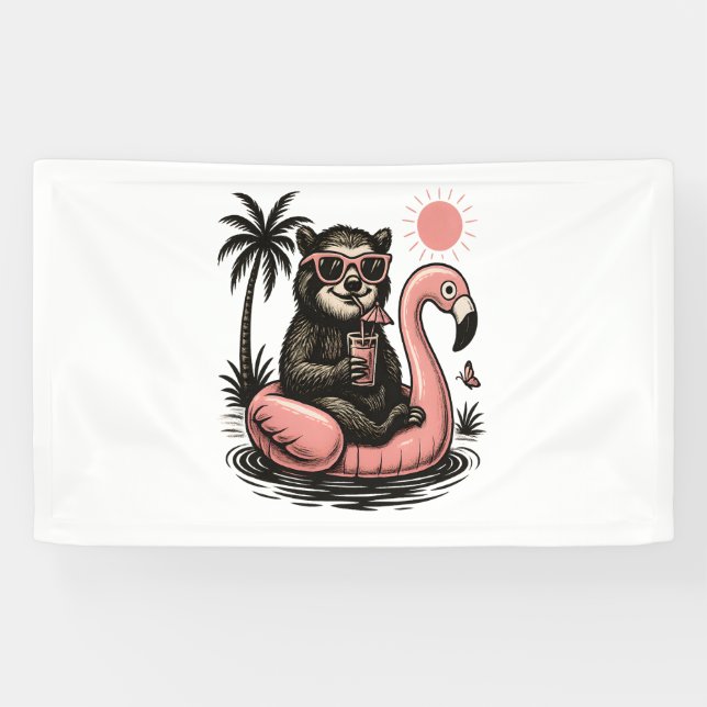 Banderoles Vibes d'été Sloth (Horizontal)