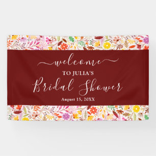 Banderoles Vibrantes Fleurs d'Été de Tulipe pour Baby Shower