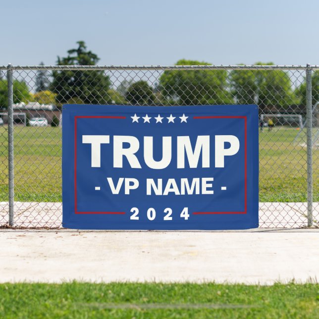 Banderoles Vice-président Trump 2024 sur mesure (Insitu)