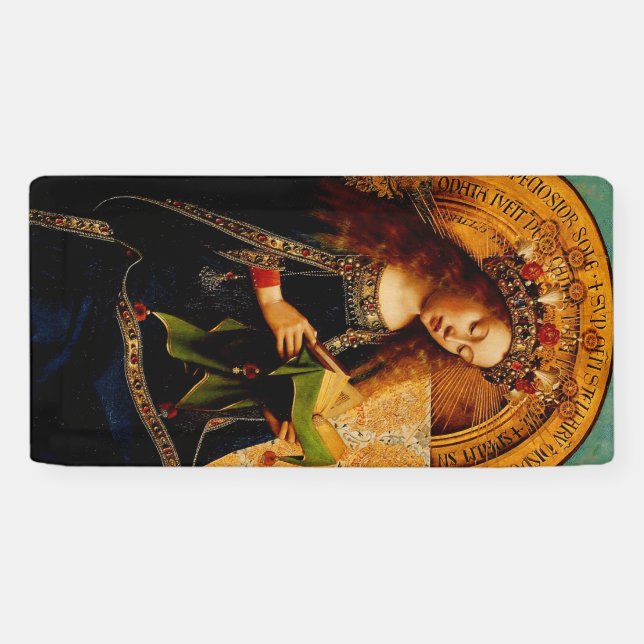 Banderoles Vierge Marie par Jan van Eyck (Horizontal)
