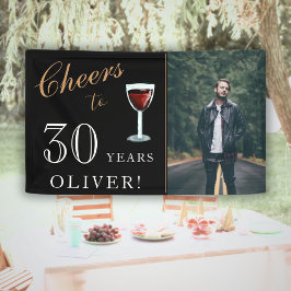 Banderoles Vin de 30 ans 30e anniversaire Photo
