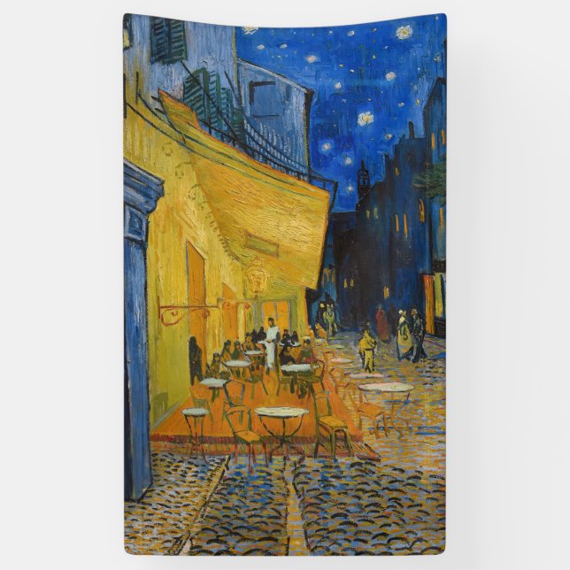 Banderoles Vincent van Gogh - Café Terrasse en soirée (Vertical)