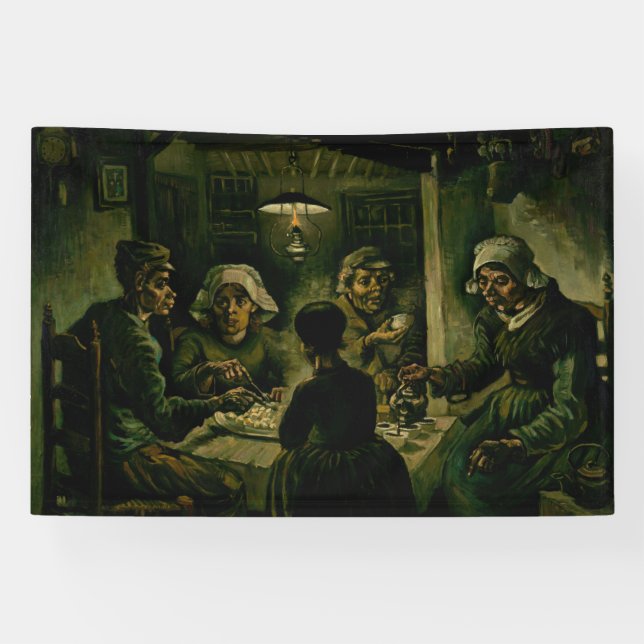 Banderoles Vincent van Gogh - Les mangeurs de pommes de terre (Horizontal)