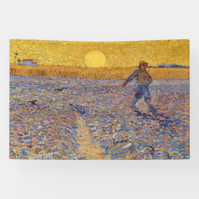 Banderoles Vincent van Gogh - Sower avec réglage Sun (Horizontal)