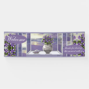 Banderoles Violettes dans un bocal de lune