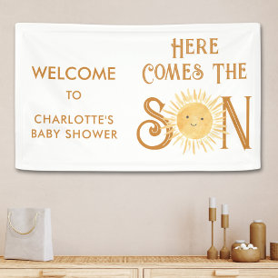 Banderoles Voici Le Baby shower Fils