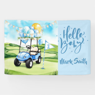Banderoles Voiturette de golf avec le texte Hello Baby pour g