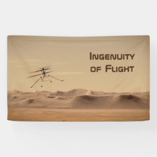 Banderoles Vol d'hélicoptère Mars Ingéniity