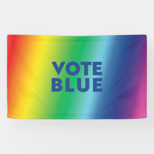 Banderoles Vote Blue, Biden lettres bleues orgueil lgbtq lgbt