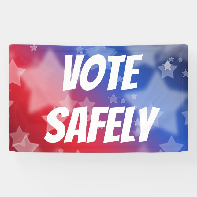 Banderoles Voter en toute sécurité (Horizontal)