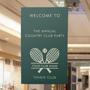 Banderoles Votre Country Club Nom Équipe Tennis Événements Gr