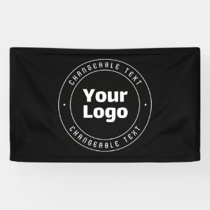 Banderoles Votre logo et votre Modèle de texte modifiable   N