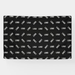 Banderoles Votre logo/image   Motif géométrique moderne uniqu