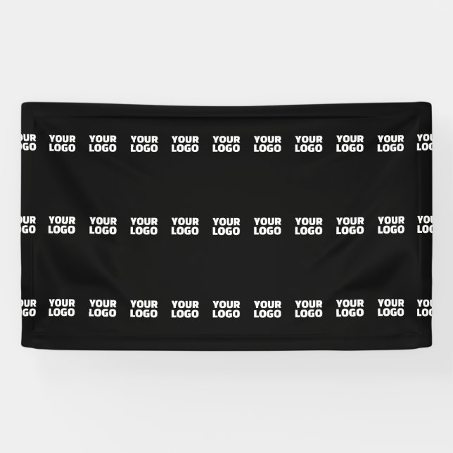 Banderoles Votre logo | Motif de bande profilée horizontale (Horizontal)
