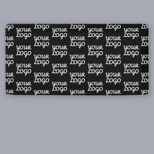 Banderoles Votre logo Motif de logo simple répétitif