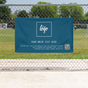 Banderoles Votre propre logo d'entreprise Unique Code QR pers
