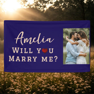 Banderoles Voulez-vous m'épouser Photo de proposition romanti