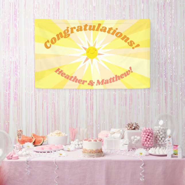 Banderoles Vous êtes mon Baby shower Sunshine (Fête)