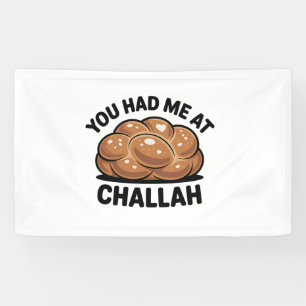 Banderoles Vous m'aviez eu à Challah Juif Juif Hanoukka