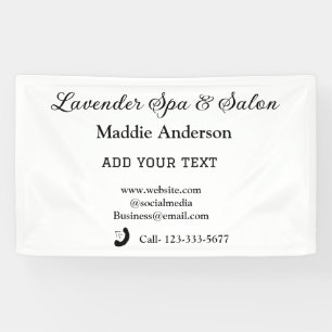 Banderoles voyage spa salon informations de contact vacances 