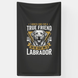 Banderoles Vrai chien Labrador ami