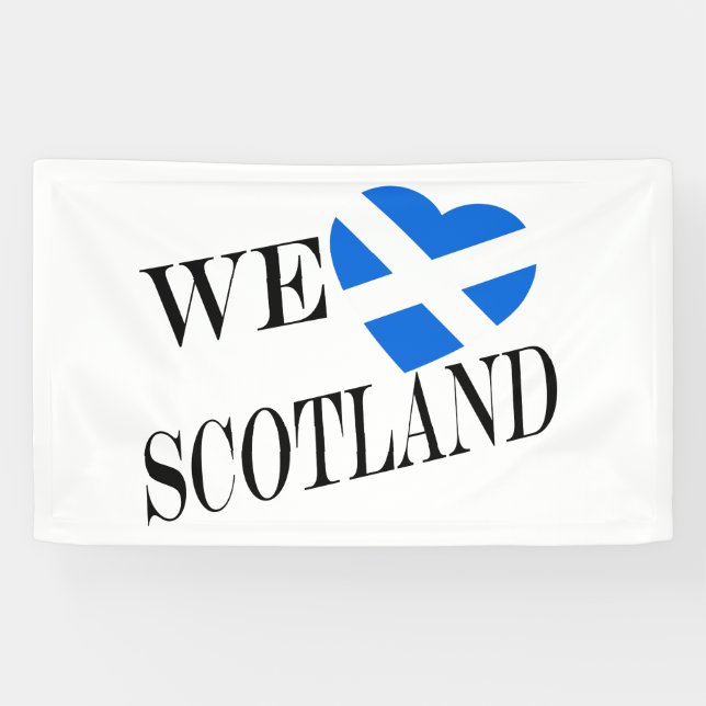 Banderoles We Heartflag Scotland bk (h) bnrcnt (Horizontal)