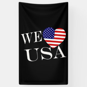Banderoles We Heartflag USA wt (v) bnrcnt