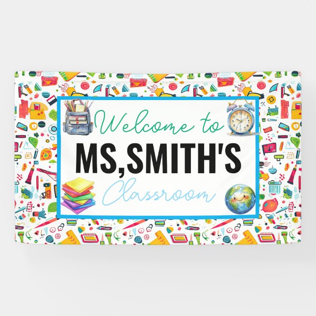 Banderoles Welcome to the Classroom Back to School Banner (Horizontal)