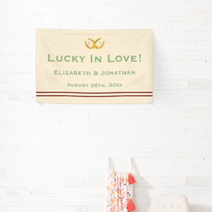 Banderoles Western Horseshoe Mariage