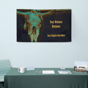 Banderoles Western Turquoise Brown Gold Rustic Vintage Taurea