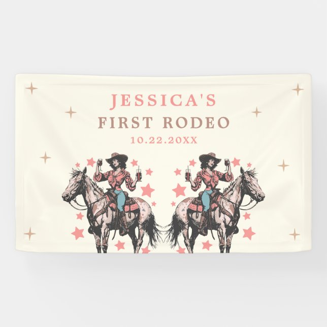 Banderoles Western Wild West Country Cowgirl Anniversaire (Horizontal)