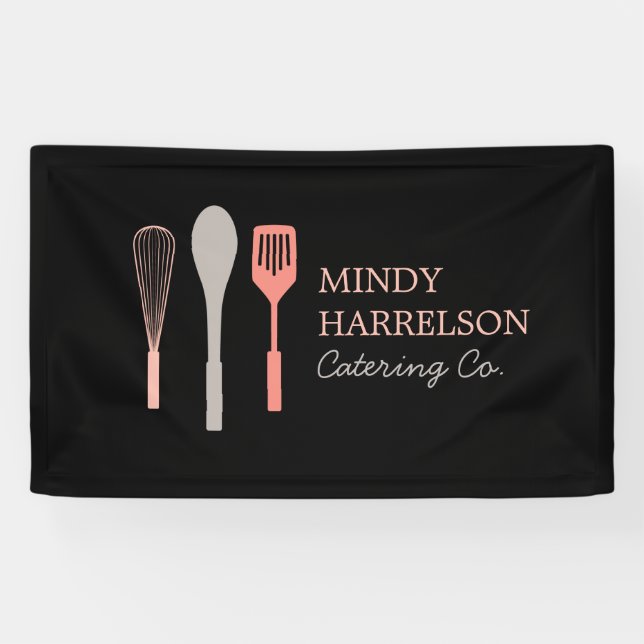 Banderoles WHISK SPOON SPATULA LOGO IV pour boulangerie, Rest (Horizontal)
