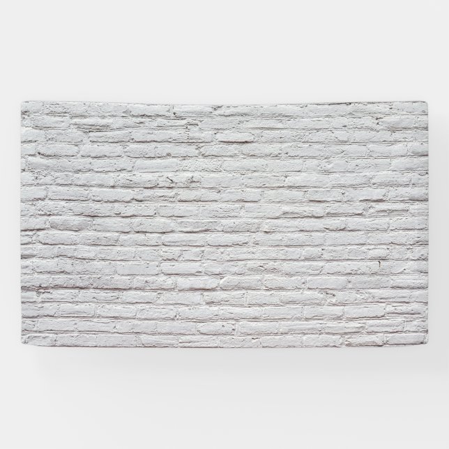 Banderoles White Brick Wall (Horizontal)