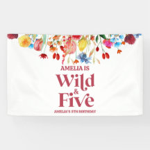 Wild and Five Fleur sauvage 5e fête d'anniversaire