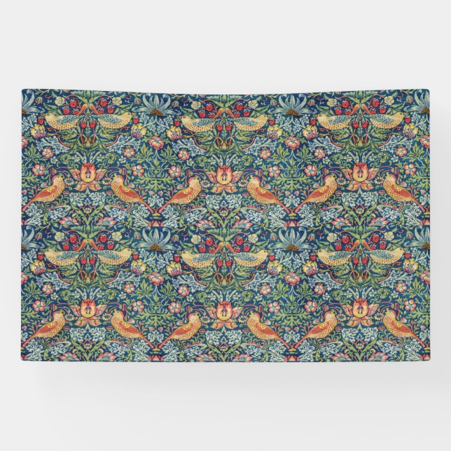 Banderoles William Morris - Thief aux fraises (Horizontal)