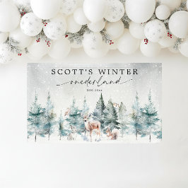 Banderoles Winter ONEderland Woodland Forest 1st Birthday