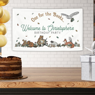 Banderoles Woodland Book Thème Anniversaire Fête Bienvenue