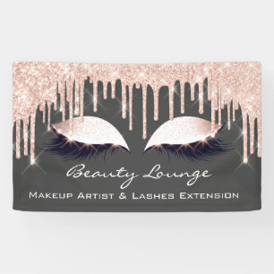 Banderoles Yeux roses de gris d'or d'extension d'ArtistLashes
