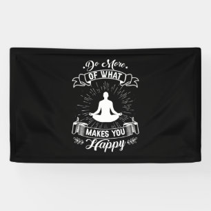 Banderoles Yoga Lover   Faites Plus De Ce Qui Vous Rend Heure