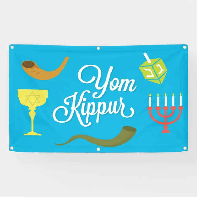 Banderoles yom Kippour (Horizontal)