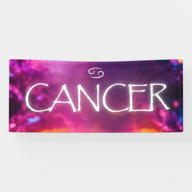 Banderoles Zodiac Cancer Banner (Horizontal)