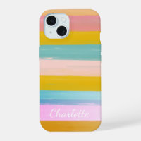 Bandes Abstraites d'aquarelle simple en rose