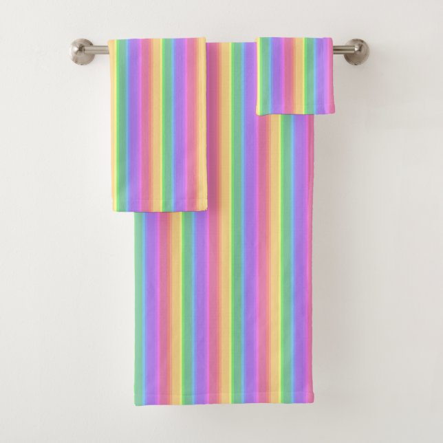 Bandes arc-en-ciel pastel (En situation)