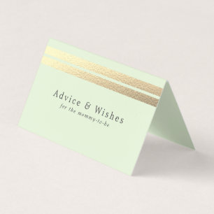 Bandes Chic Gold Foil Sur Les Cartes De Conseil Ve