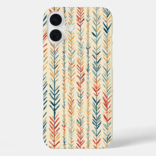 Bandes d'aiguilles de pin peint - IPhone 16 Coque