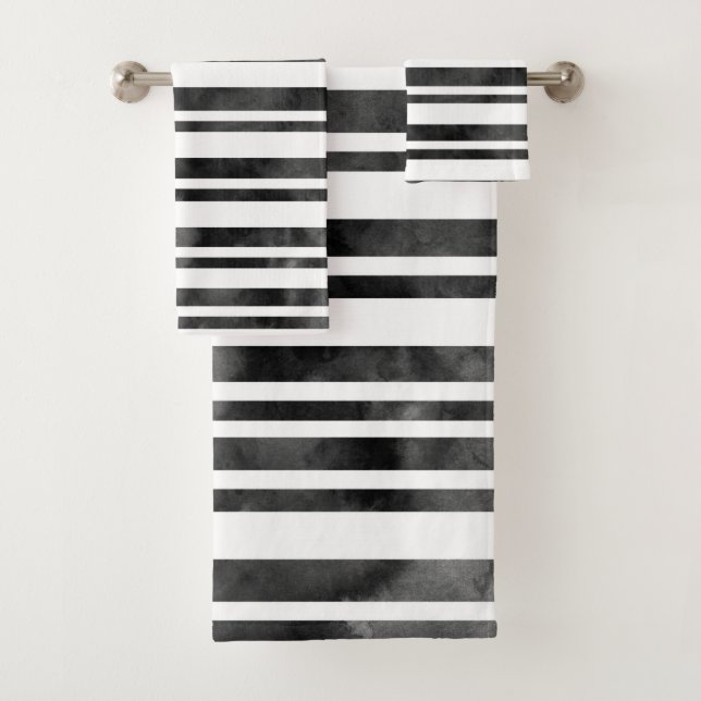 Bandes d'aquarelle noir et blanc (En situation)