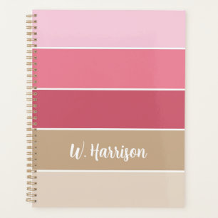 Bandes de blocs de couleurs d'été rose