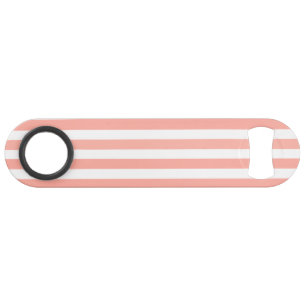 Bandes de bonbons corail et blanc