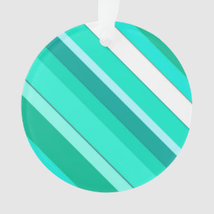 Bandes de bonbons en couches - turquoise et blanch