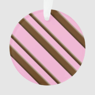 Bandes de bonbons, rose et chocolat